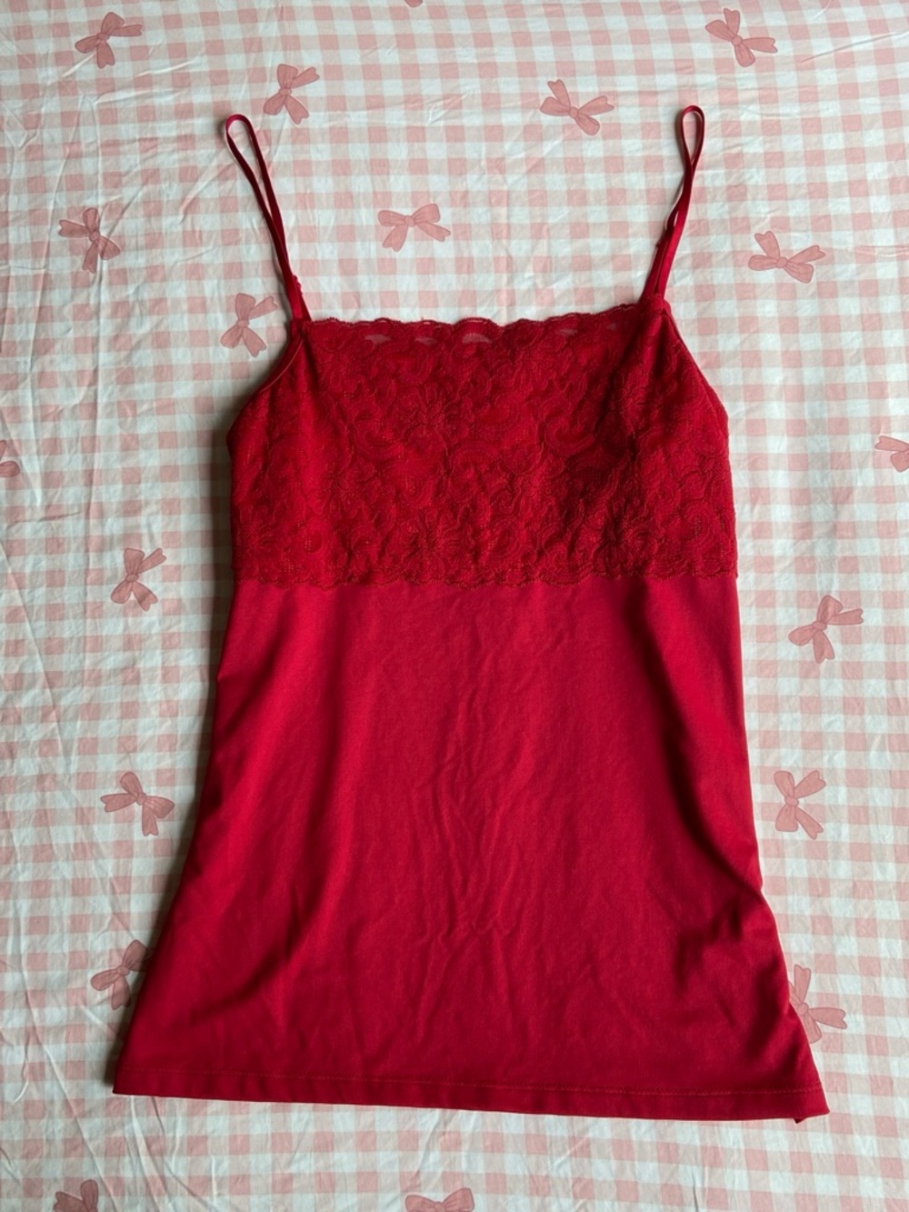 Red Lace Cami ♥️